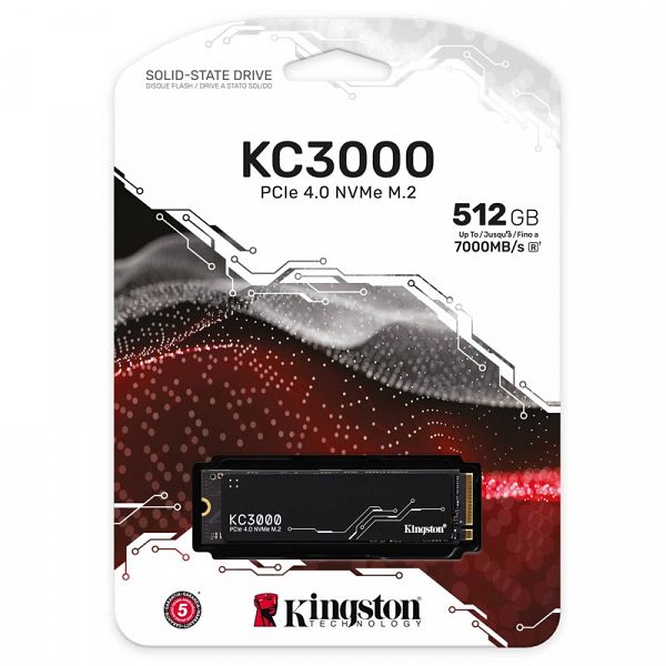 KINGSTON KC3000 512GB M.2 PCIe NVMe (SKC3000S/512G) SSD