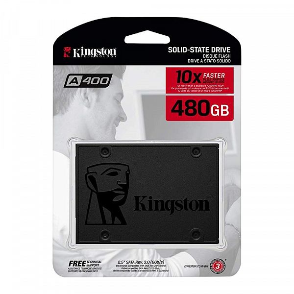 Kingston SSD disk 480GB SATA3 A400 2,5