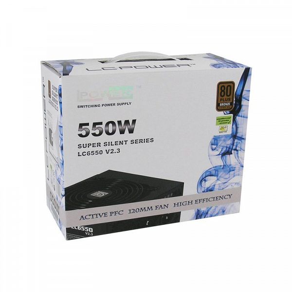 LC-POWER Super silent LC6550 V2.3 550W 80Plus Bronze ATX napajalnik
