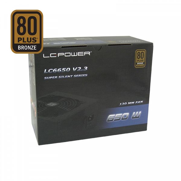 LCPOWER Super Silent LC6650 V2.3 650W 80Plus Bronze ATX napajalnik