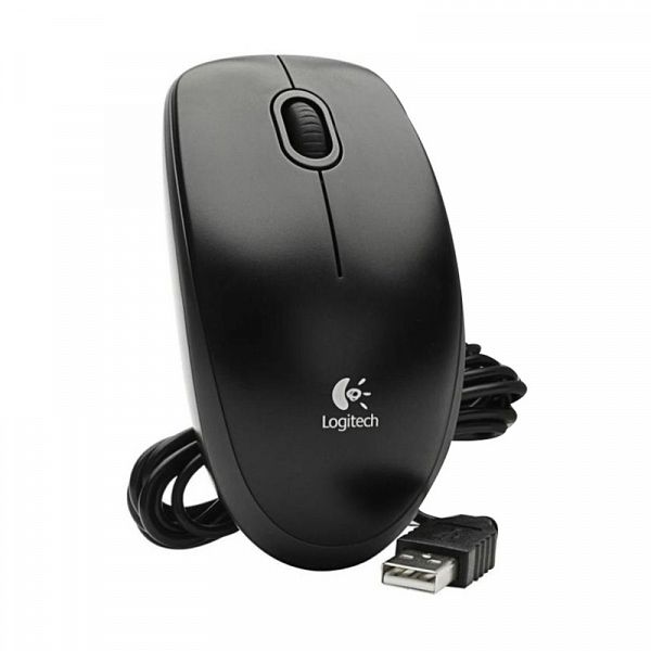 LOGITECH B100 USB optična črna miška