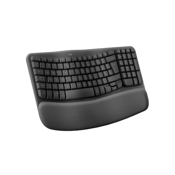 Logitech brezžična tipkovnica ergonomska Wave Keys črna SLO gravura
