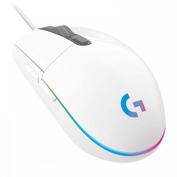 LOGITECH G102 LIGHTSYNC gaming optična bela miška