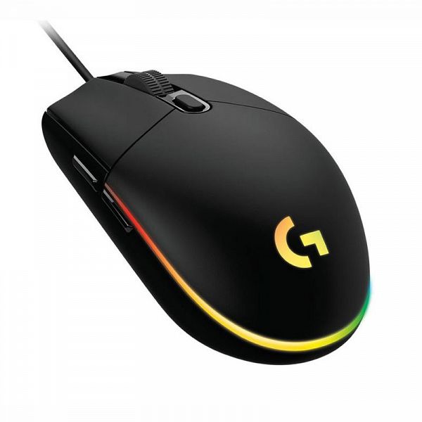 LOGITECH G102 LIGHTSYNC gaming optična črna miška