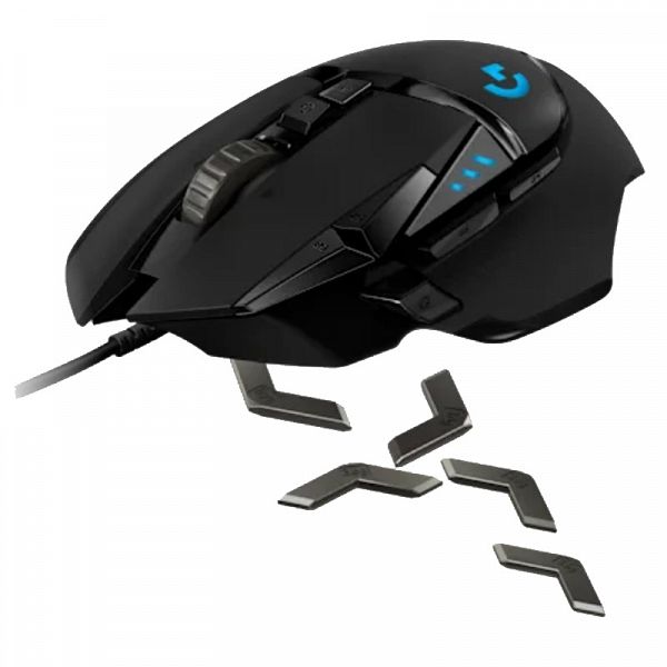 LOGITECH G502 HERO žična optična gaming črna miška