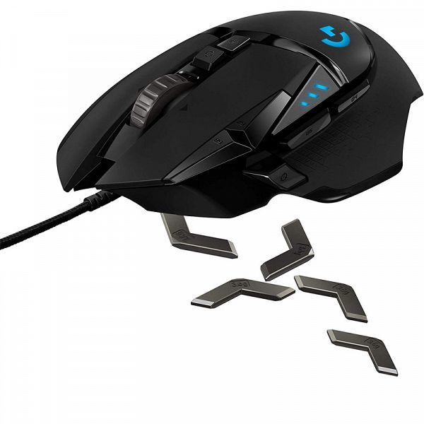 LOGITECH G502 HERO RGB USB optična gaming črna miška