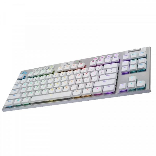 LOGITECH G915 LIGHTSPEED TKL GL Tenkeyless brezžična RGB mehanska gaming slo bela tipkovnica