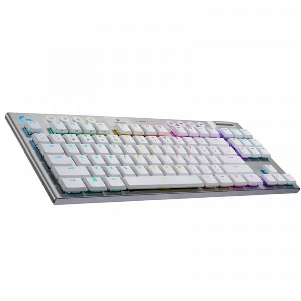 LOGITECH G915 LIGHTSPEED TKL GL Tenkeyless brezžična RGB mehanska gaming slo bela tipkovnica