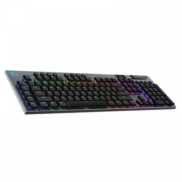 LOGITECH G915 X LIGHTSPEED GL Clicky brezžična RGB mehanska gaming US Slo g. črna tipkovnica