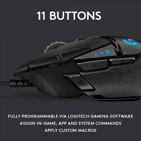 Logitech Gaming miška G502 Hero LED