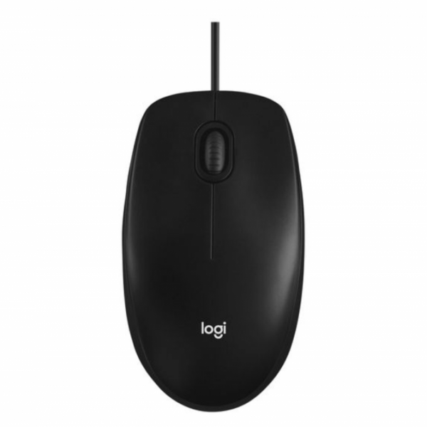 Logitech M100 optična miška, črna