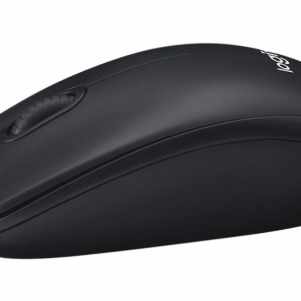 Logitech M100 optična miška, črna