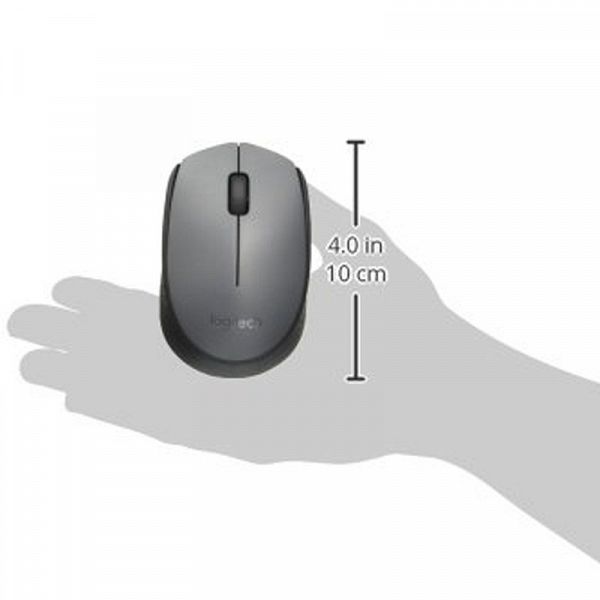 LOGITECH M170 brezžična optična miška siva
