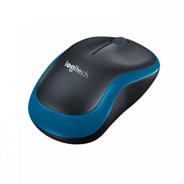 LOGITECH M185 brezžična optična modra miška