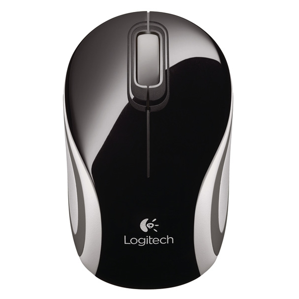 LOGITECH M187 brezžična optična mini črna miška