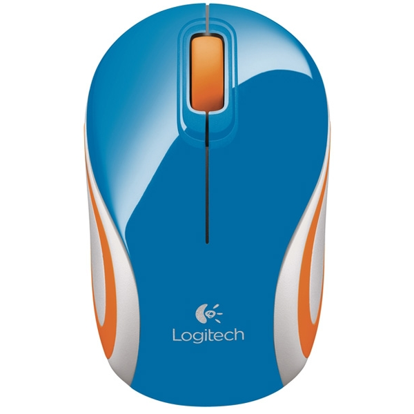 LOGITECH M187 brezžična optična mini modra miška