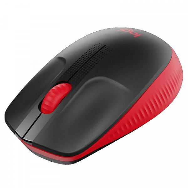 LOGITECH M190 brezžična optična rdeča miška