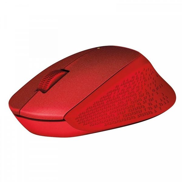 LOGITECH M330 Silent PLUS brezžična optična rdeča miška