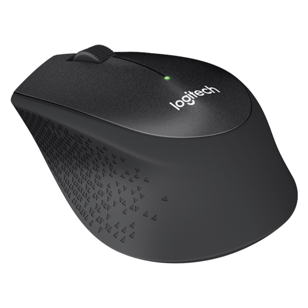 Logitech M330 Silent Plus brezžična miška, črna