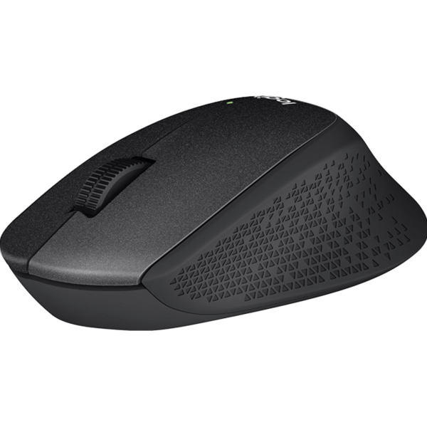 Logitech M330 Silent Plus brezžična miška, črna