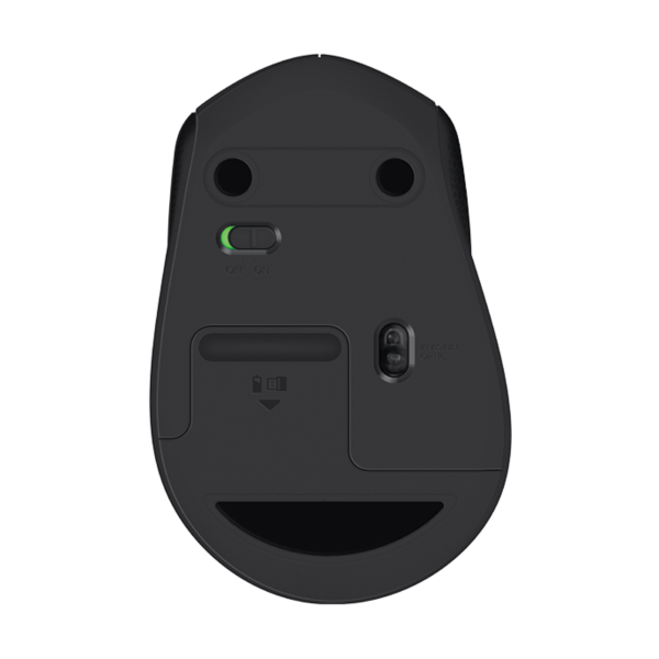 Logitech M330 Silent Plus brezžična miška, črna