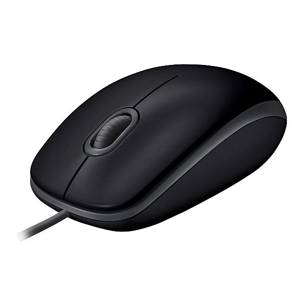 Logitech miška B110 Silent, črna 