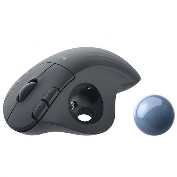 Logitech Miška ERGO M575 Wireless Trackball, Bluetooth, Unifying, grafitna