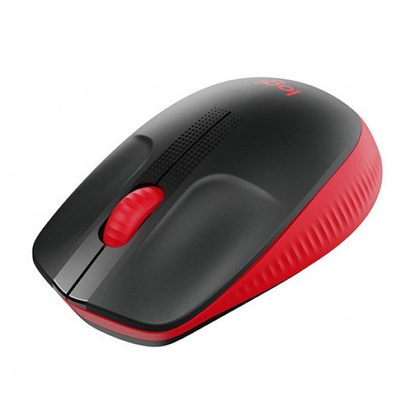 Logitech Miška M190 Wireless, rdeča 