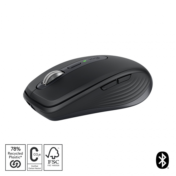 Logitech miška MX Anywhere 3S Bluetooth, DarkField laser