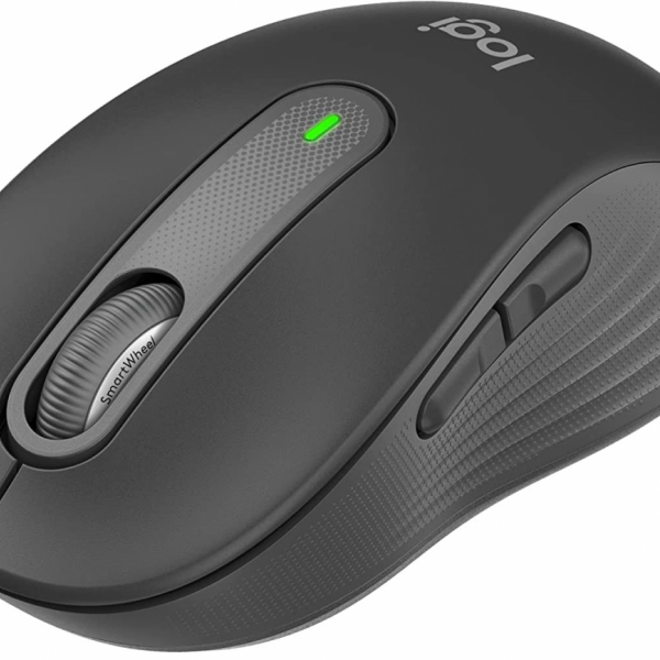 Logitech miška Signature M650, velikost L, Bluetooth, grafitna