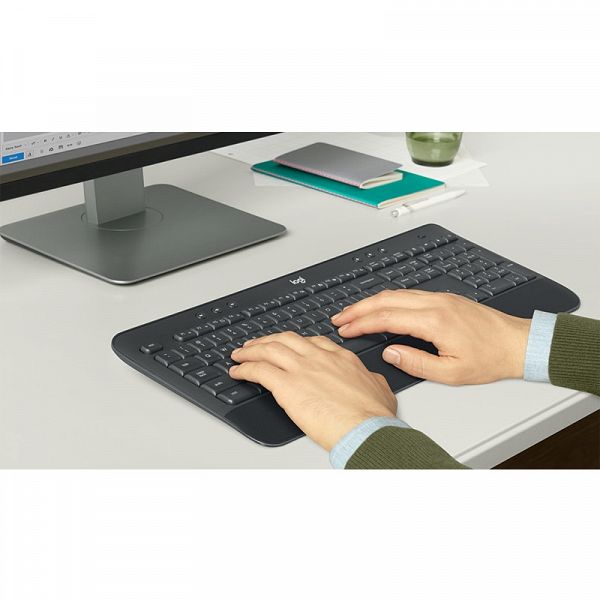 LOGITECH MK545 ADVANCED brezžična črna slo tisk tipkovnica + miška