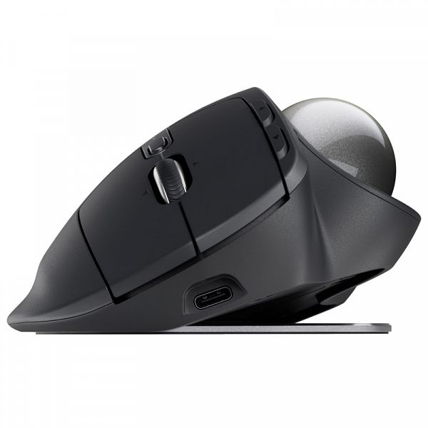 LOGITECH MX Ergo S brezžična Bluetooth USB optična grafitna miška