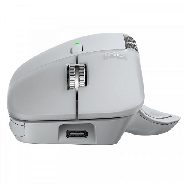 LOGITECH MX Master 4 brezžična Bluetooth USB Bolt Darkfield laser svetlo siva miška
