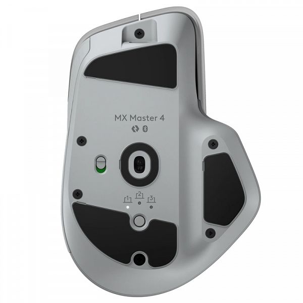 LOGITECH MX Master 4 brezžična Bluetooth USB Bolt Darkfield laser svetlo siva miška