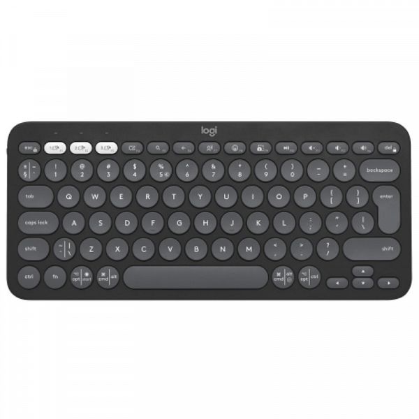 LOGITECH PEBBLE KEYS 2 K380s Bluetooth črna tipkovnica
