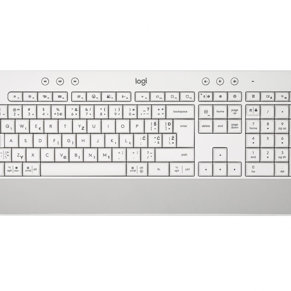 Logitech tipkovnica K650 Signature, Wireless, bela, SLO g.