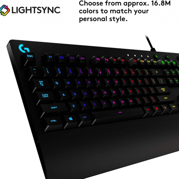 Logitech Tipkovnica USB gaming G213 Prodigy SLO RGB črna gravura