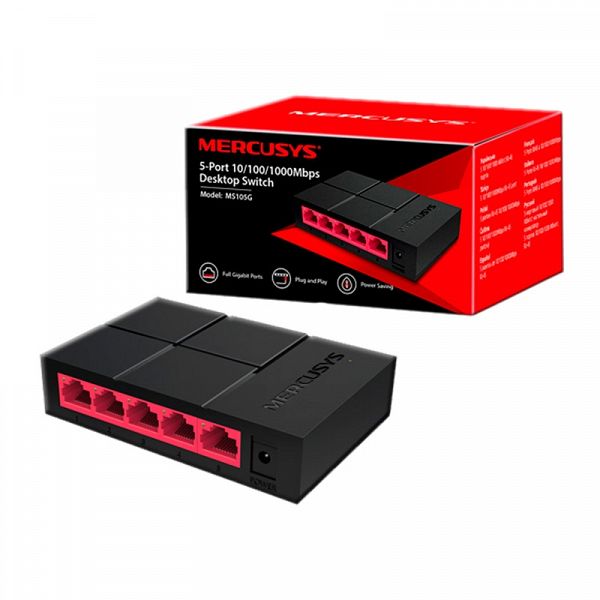 MERCUSYS MS105G 5-port 10/100/1000M mrežno stikalo-switch