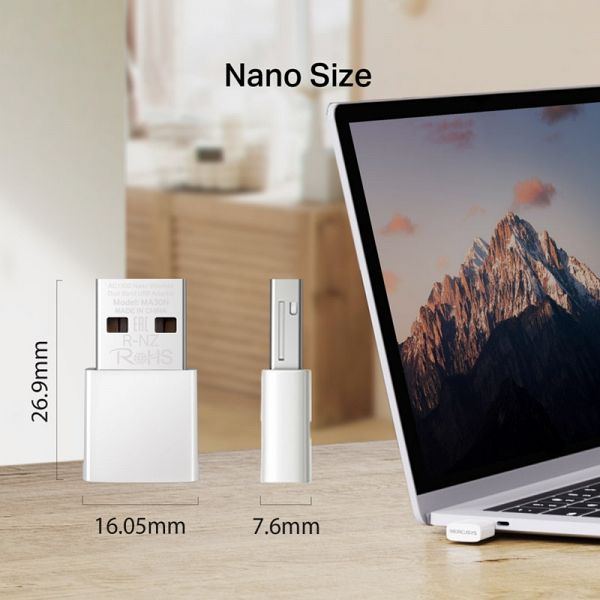 MERCUSYS MA30N AC1300 Nano Dual USB brezžični mrežni adapter
