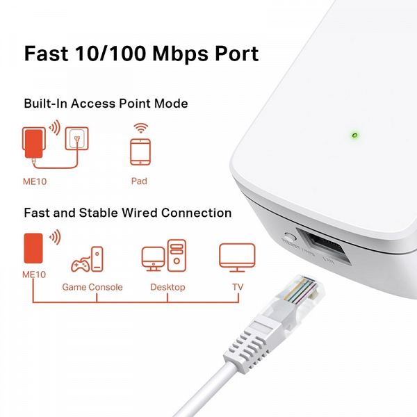 MERCUSYS ME10 300Mbps brezžični ojačevalec extender