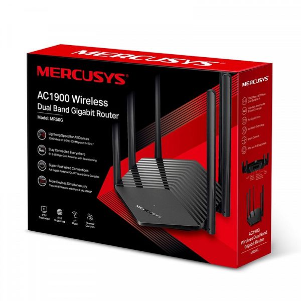 MERCUSYS MR50G AC1900 Dual Band Gigabit brezžični usmerjevalnik-router