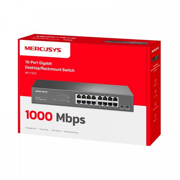 MERCUSYS MS116GS 16-port Gigabit RJ45 mrežno stikalo switch