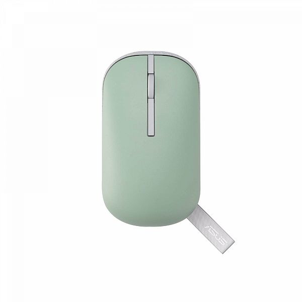 Miška ASUS Marshmallow Mouse MD100 brezžična, tiha, set barv Green Tea Latte in Oat Milk