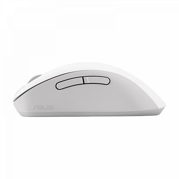 Miška ASUS Wireless Mouse MD102, brezžična, tiha, 2.4Ghz in Bluetooth, bela