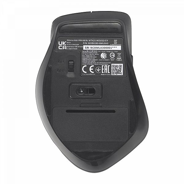 Miška ASUS WT425, brezžična, siva