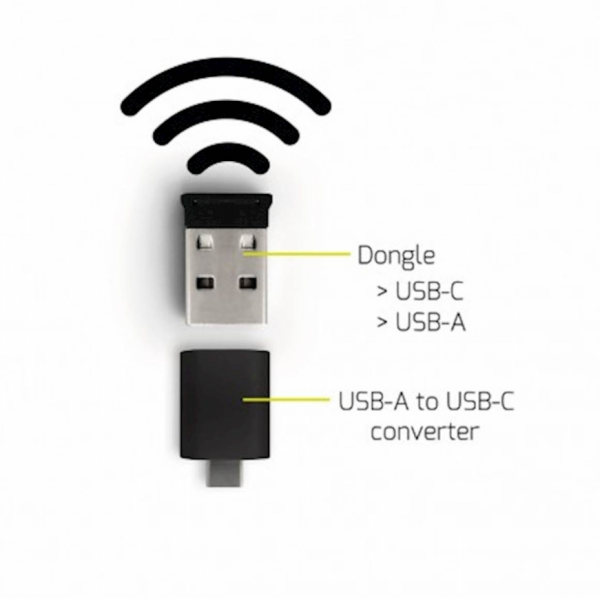 Miška PORT brezžična, USB-A & USB-C