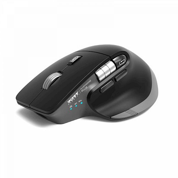 Miška PORT ULTIMATE WL+BT, USB-A / C, polnilna