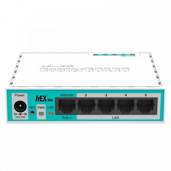 MIKROTIK hEX lite RB750R2 5-port 10/100 usmerjevalnik-router
