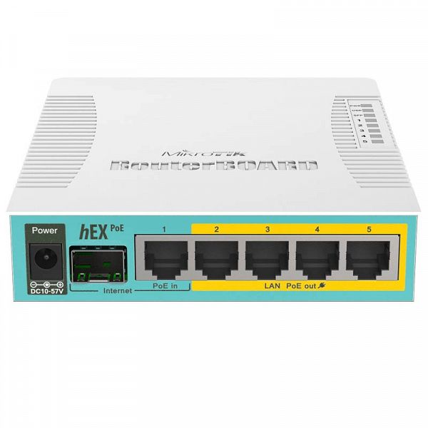 MIKROTIK hEX PoE RB960PGS 5-port gigabit PoE mrežni usmerjevalnik-router