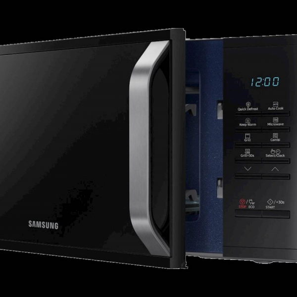 Mikrovalovna pečica SAMSUNG MG23K3523AK/E2, črna z žarom